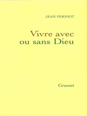 cover image of Vivre avec ou sans dieu